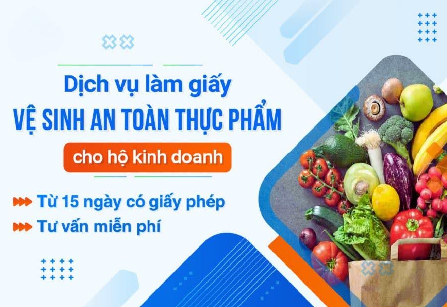 Xin giấy cấp phép vệ sinh ATTP chỉ từ 10 triệu trong 15 ngày