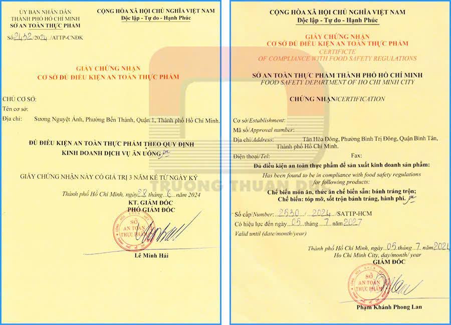 Tư vấn làm giấy phép ATTP Quận 2